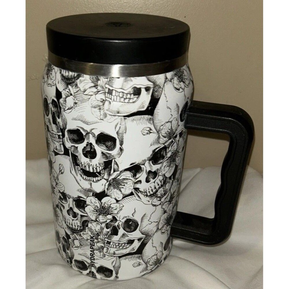 Hydrapeak Quench 50 oz Skull Gothic Flowers Artisan Collection Halloween Line
